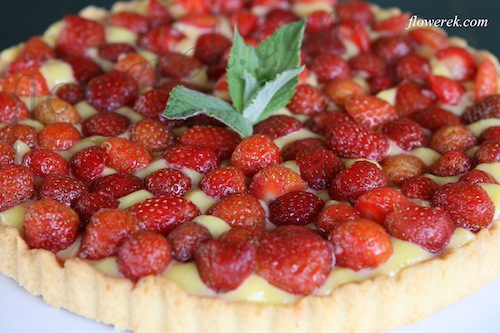 tarta truskawkowa z cytrynowym kremem