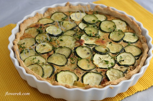 tarta z cukinia i kozim serem