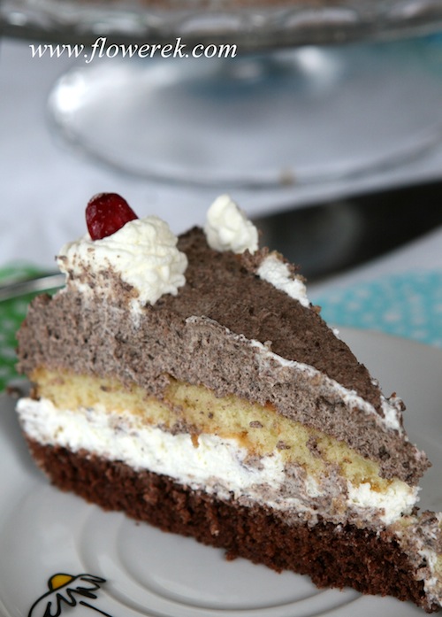 tort smietankowo-czekoladowy