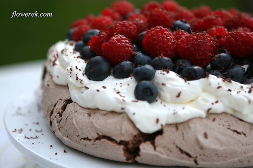 Czekoladowa Pavlova wg Nigelli Czekoladowa Pavlova wg Nigelli